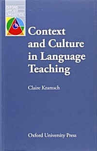 [중고] Context and Culture in Language Teaching (Paperback)