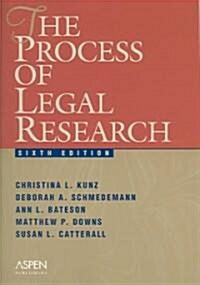 [중고] The Process Of Legal Research (Paperback, 6th)