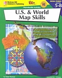 U. S. & World Map Skills (Paperback)