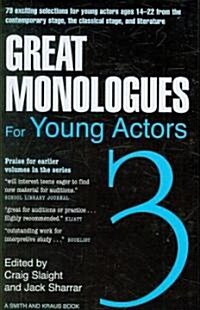 Great Monologues for Young Actors (Paperback)