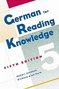 German for Reading Knowledge (Paperback, 5th)