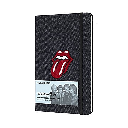 Moleskine Limited Edition Rolling Stones Notebook, Large, Ruled, Denim, Hard Cover (5 X 8.25) (Other)