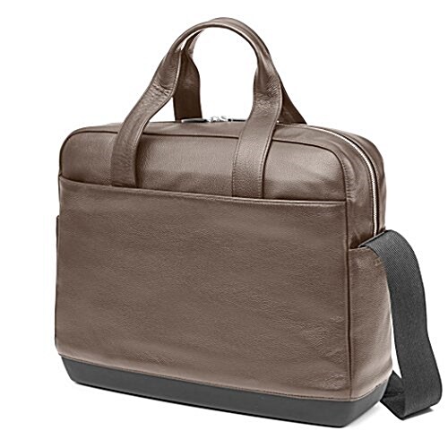 Moleskine Classic Leather Briefcase, Coffee Brown (Other)