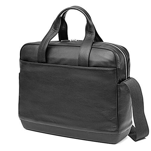 Moleskine Classic Leather Briefcase, Black (Other)