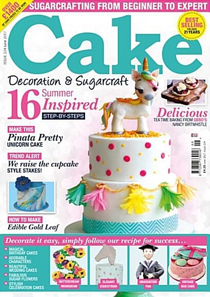 Cakes Decoration & Sugarcraft (월간 영국판): 2017년 06월호
