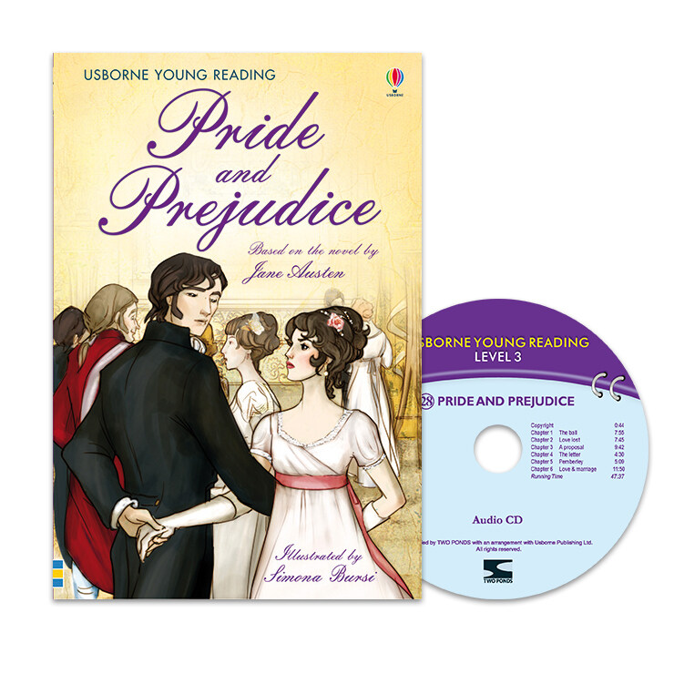 Usborne Young Reading Set 3-28 : Pride and Prejudice (Paperback + Audio CD 1장)