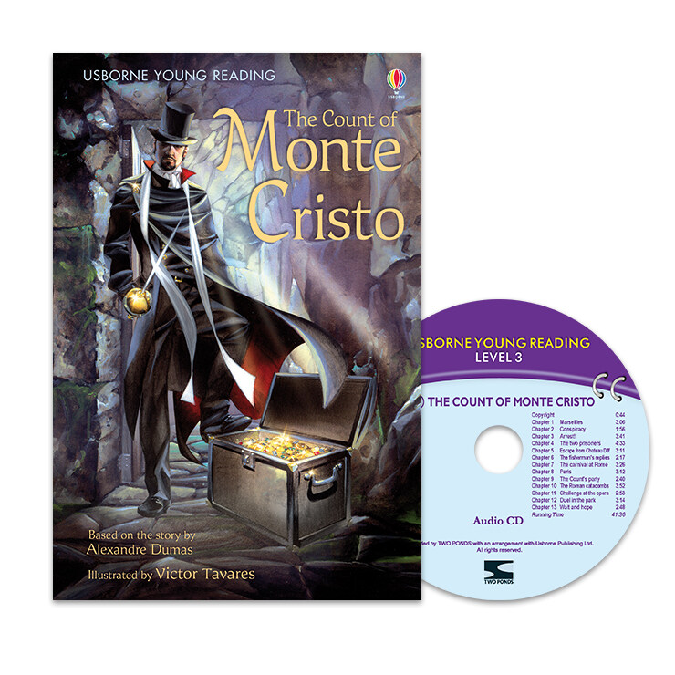 Usborne Young Reading Set 3-31 : The Count of Monte Cristo (Paperback + Audio CD 1장)