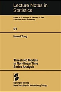 Threshold Models in Non-Linear Time Series Analysis (Paperback, Softcover Repri)