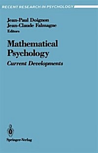 Mathematical Psychology: Current Developments (Paperback, Softcover Repri)