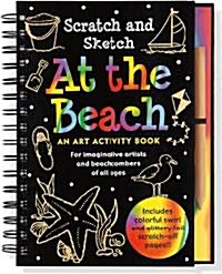 At the Beach: An Art Activity Book for Imaginative Artists and Beachcombers of All Ages [With Wooden Stylus] (Spiral)