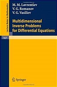 Multidimensional Inverse Problems for Differential Equations (Paperback)