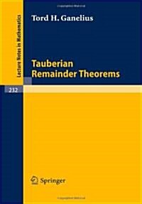 Tauberian Remainder Theorems (Paperback)