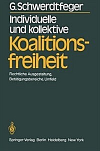 Individuelle Und Kollektive Koalitionsfreiheit: Rechtliche Ausgestaltung, Bet?igungsbereiche, Umfeld (Paperback)