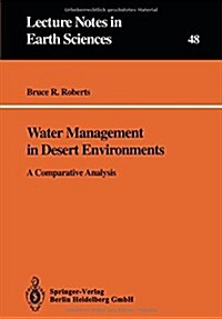 Water Management in Desert Environments: A Comparative Analysis (Paperback, 1993)