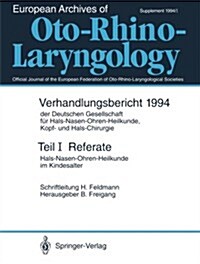 Referate: Hals-Nasen-Ohren-Heilkunde Im Kindesalter (Paperback)