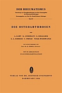 Die Osteoarthrosen (Paperback)