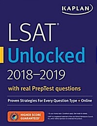 [중고] LSAT Unlocked 2018-2019: Proven Strategies for Every Question Type + Online (Paperback)