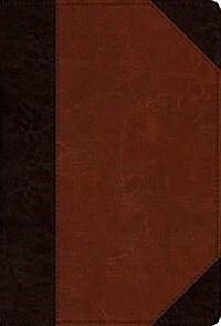 ESV Large Print Compact Bible (Trutone, Brown/Cordovan, Portfolio Design) (Imitation Leather)