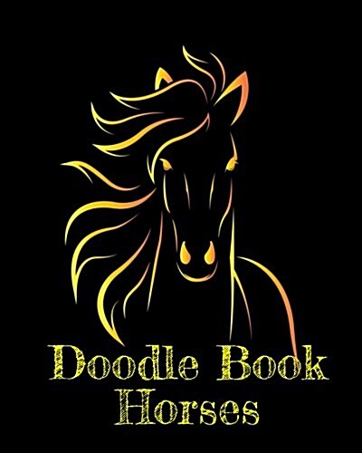 Doodle Book Horses: Dot Grid Journal Notebook (Paperback)