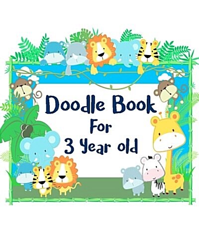 Doodle Book for 3 Year Old: Dot Grid Journal Notebook (Paperback)