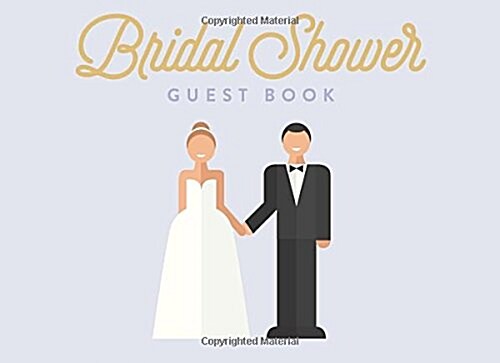 Bridal Shower Guest Book Bride and Groom (Paperback, GJR)