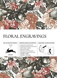 Floral Engravings : Gift & Creative Paper Book (Paperback)