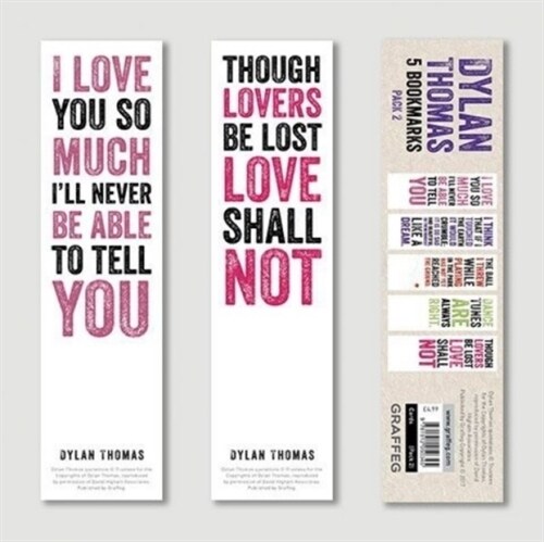 Dylan Thomas Bookmarks Pack 2 (Other)