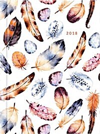 2018 Recipe Diary Feathers Design : A5 Week-to-View Diary with 56 Delicious Triple-Tested Recipes plus a Handy Pocket (Hardcover)