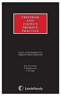 Tristram and Cootes Probate Practice 31st edition Supplement (Paperback, 31 New edition)