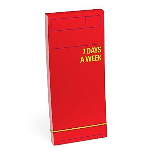 Knock Knock 7 Days a Week Planner (Red) (Calendar)