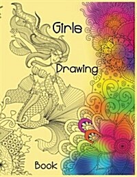 Girls Drawing Book: Blank Doodle Draw Sketch Books (Paperback)