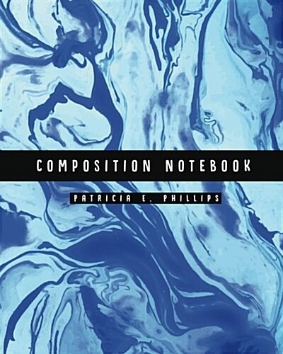 Composition Notebook: Light Blue Marble Notebook (8.5x11 Inches Large) (Paperback)