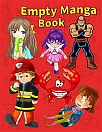 Empty Magna Book: Blank Doodle Draw Sketch Books (Paperback)