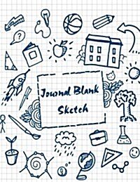 Journal Blank Sketch: Blank Doodle Draw Sketch Book (Paperback)
