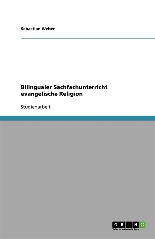 Bilingualer Sachfachunterricht Evangelische Religion (Paperback)