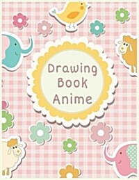 Drawing Book Anime: Blank Doodle Draw Sketch Books (Paperback)