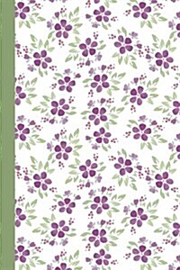 Green Watercolor Flowers Dot Journal (Paperback, JOU)