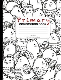 Primary Composition Notebook With Coloring Birds Cover (Paperback, NTB)