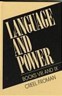 Language & Power, Books VIII and IX (Hardcover)
