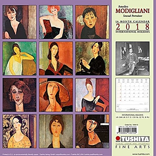 Amedeo Modigliani Sensual Portraits 2018 (Calendar)