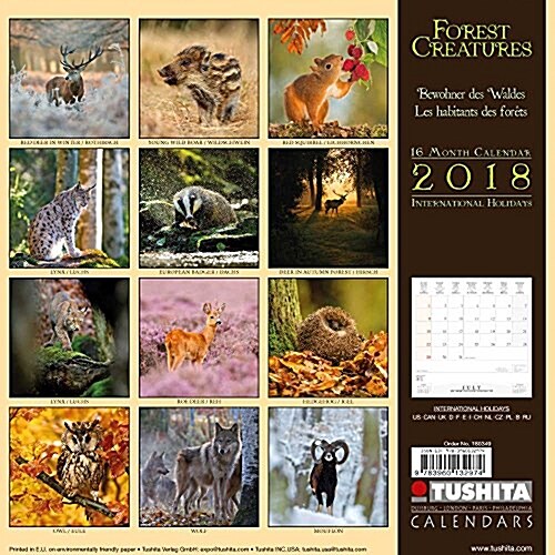 Forest Creatures 2018 (Calendar)