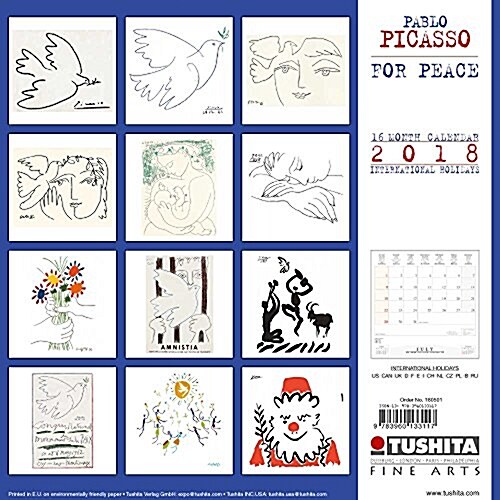 Pablo Picasso War and Peace (13,95 ) 2018 (Calendar)