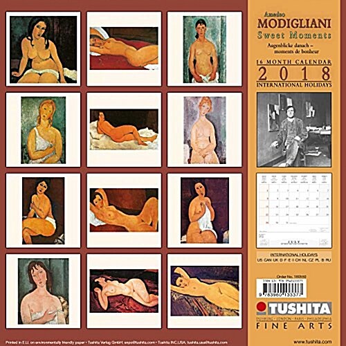 Amedeo Modigliani Sweet Moments 2018 (Calendar)