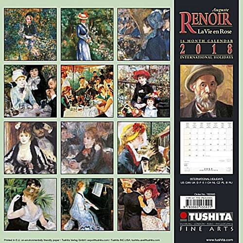 Auguste Renoir La Vie En Rose 2018 (Calendar)