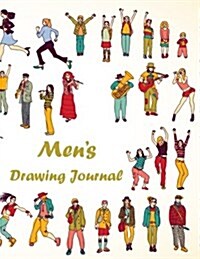 Mens Drawing Journal: Blank Doodle Draw Sketch Books (Paperback)