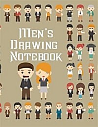 Mens Drawing Notebook: Blank Doodle Draw Sketch Books (Paperback)