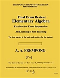 Final Exam Review: Elementary Algebra (Paperback)