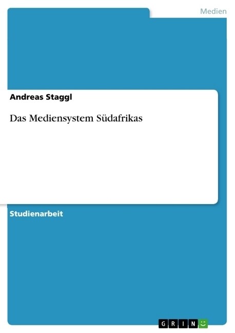 Das Mediensystem S?afrikas (Paperback)