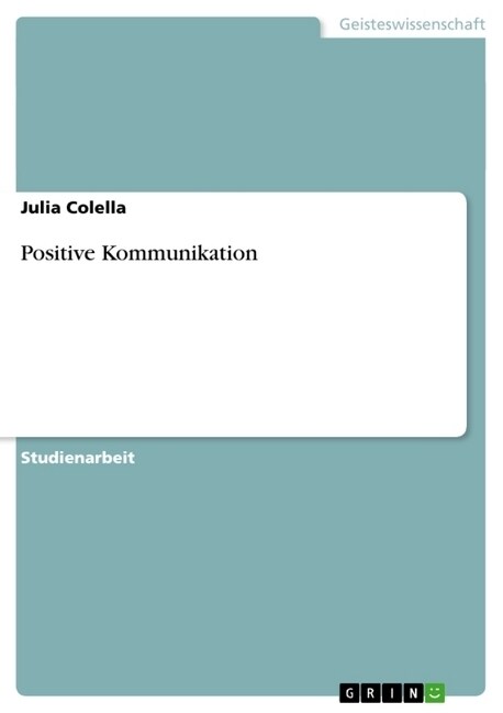 Positive Kommunikation (Paperback)