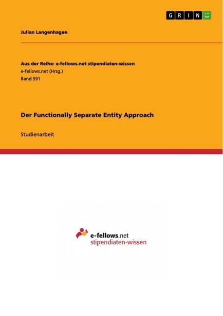 Der Functionally Separate Entity Approach (Paperback)